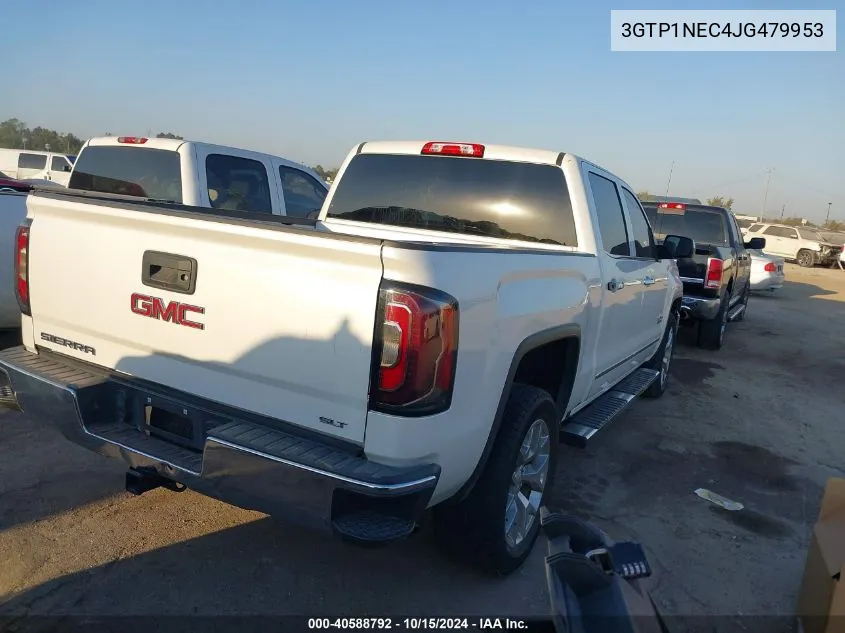 2018 GMC Sierra 1500 Slt VIN: 3GTP1NEC4JG479953 Lot: 40588792