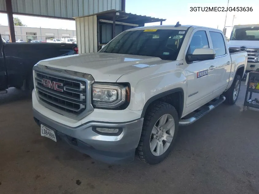 2018 GMC Sierra 1500 Sle VIN: 3GTU2MEC2JG453636 Lot: 40588958