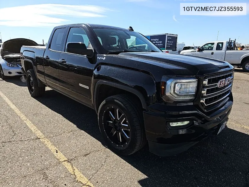 2018 GMC Sierra 1500 Sle VIN: 1GTV2MEC7JZ355593 Lot: 40599749