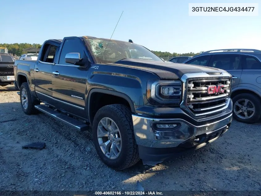 2018 GMC Sierra 1500 Slt VIN: 3GTU2NEC4JG434477 Lot: 40602166