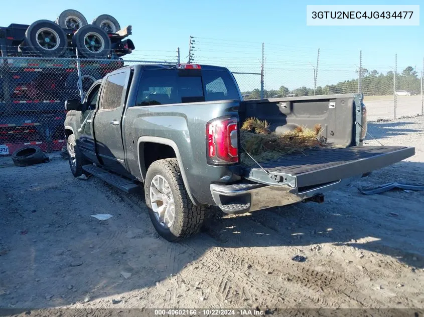 2018 GMC Sierra 1500 Slt VIN: 3GTU2NEC4JG434477 Lot: 40602166