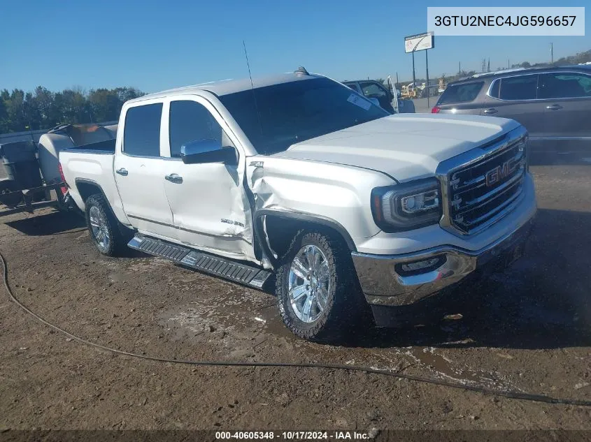 2018 GMC Sierra 1500 Slt VIN: 3GTU2NEC4JG596657 Lot: 40605348