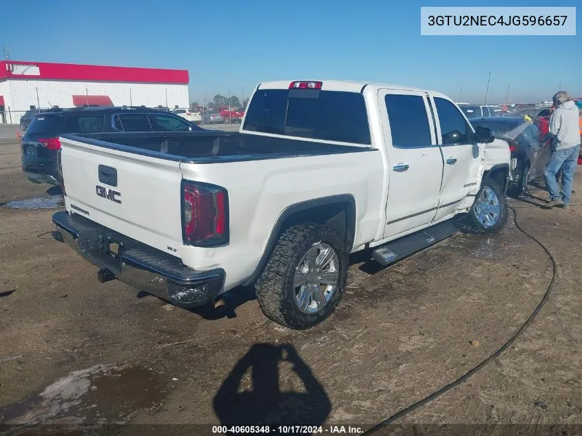 2018 GMC Sierra 1500 Slt VIN: 3GTU2NEC4JG596657 Lot: 40605348