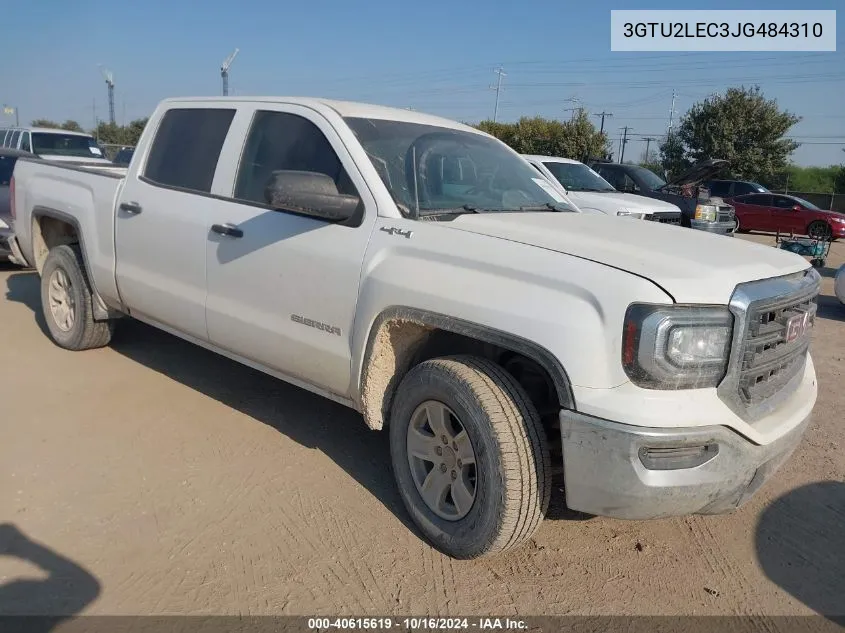 2018 GMC Sierra 1500 VIN: 3GTU2LEC3JG484310 Lot: 40615619