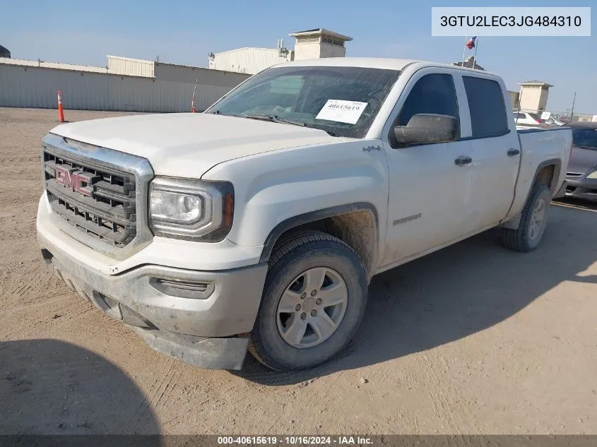 2018 GMC Sierra 1500 VIN: 3GTU2LEC3JG484310 Lot: 40615619