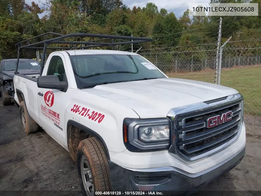 2018 GMC Sierra 1500 VIN: 1GTN1LECXJZ905608 Lot: 40618128