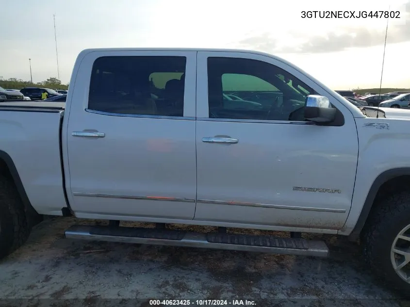 3GTU2NECXJG447802 2018 GMC Sierra K1500 Slt