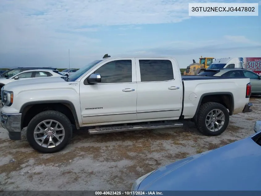 3GTU2NECXJG447802 2018 GMC Sierra K1500 Slt