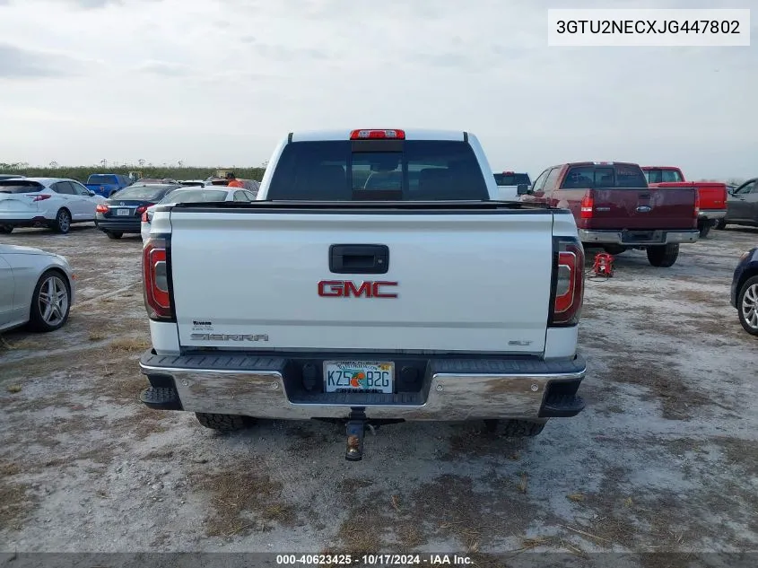 3GTU2NECXJG447802 2018 GMC Sierra K1500 Slt