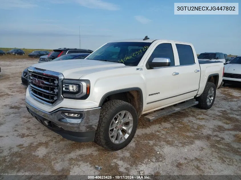 3GTU2NECXJG447802 2018 GMC Sierra K1500 Slt