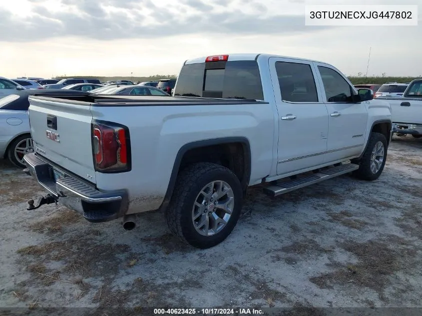 3GTU2NECXJG447802 2018 GMC Sierra K1500 Slt