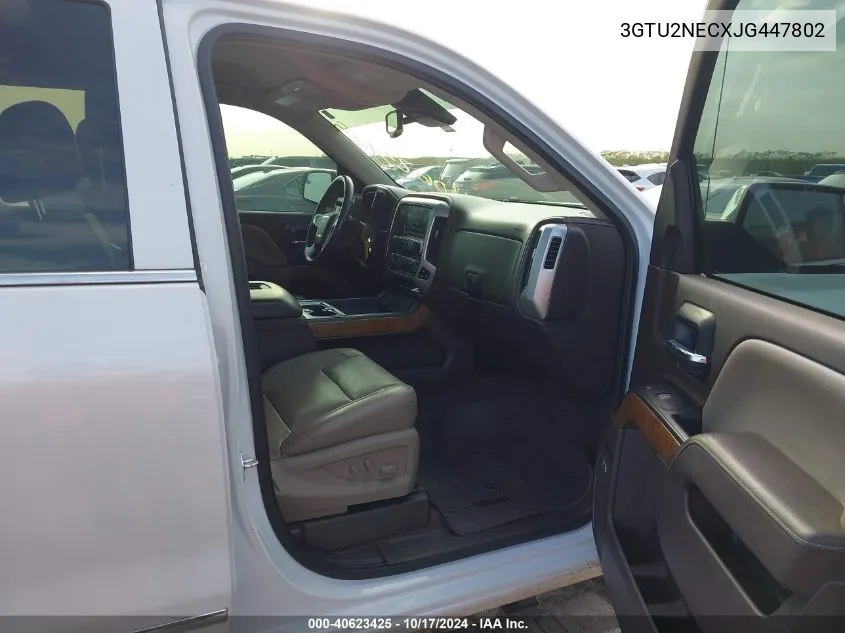 3GTU2NECXJG447802 2018 GMC Sierra K1500 Slt