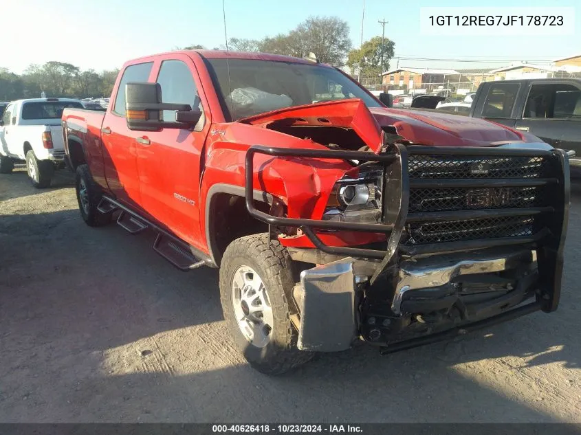 2018 GMC Sierra 2500Hd VIN: 1GT12REG7JF178723 Lot: 40626418