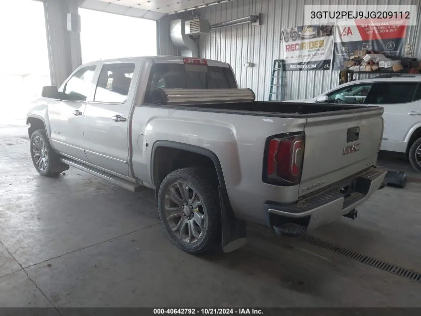 2018 GMC Sierra 1500 Denali VIN: 3GTU2PEJ9JG209112 Lot: 40642792