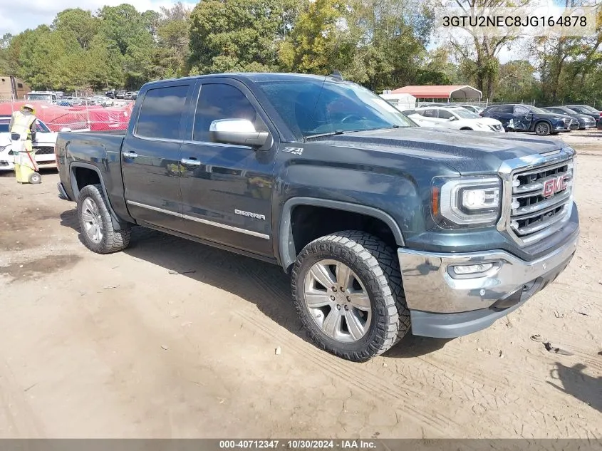 2018 GMC Sierra 1500 Slt VIN: 3GTU2NEC8JG164878 Lot: 40712347