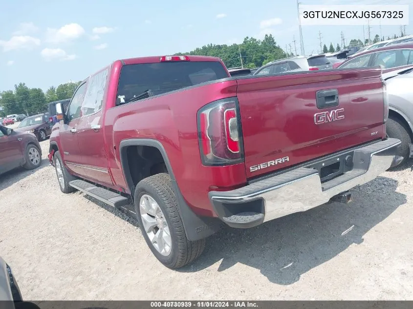 2018 GMC Sierra 1500 Slt VIN: 3GTU2NECXJG567325 Lot: 40730939