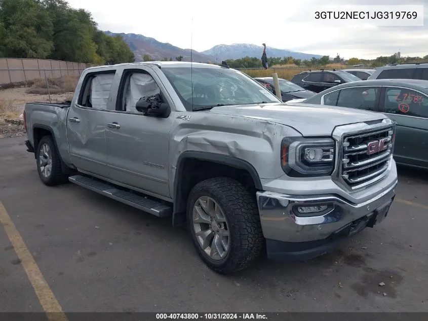 2018 GMC Sierra 1500 Slt VIN: 3GTU2NEC1JG319769 Lot: 40743800