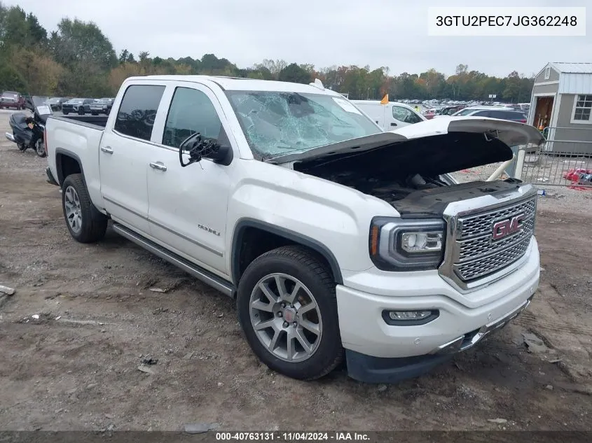 2018 GMC Sierra 1500 Denali VIN: 3GTU2PEC7JG362248 Lot: 40763131