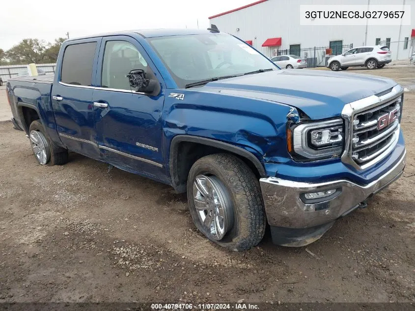 2018 GMC Sierra 1500 Slt VIN: 3GTU2NEC8JG279657 Lot: 40794706