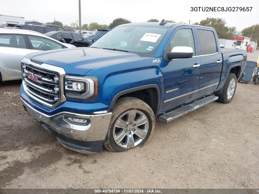 2018 GMC Sierra 1500 Slt VIN: 3GTU2NEC8JG279657 Lot: 40794706