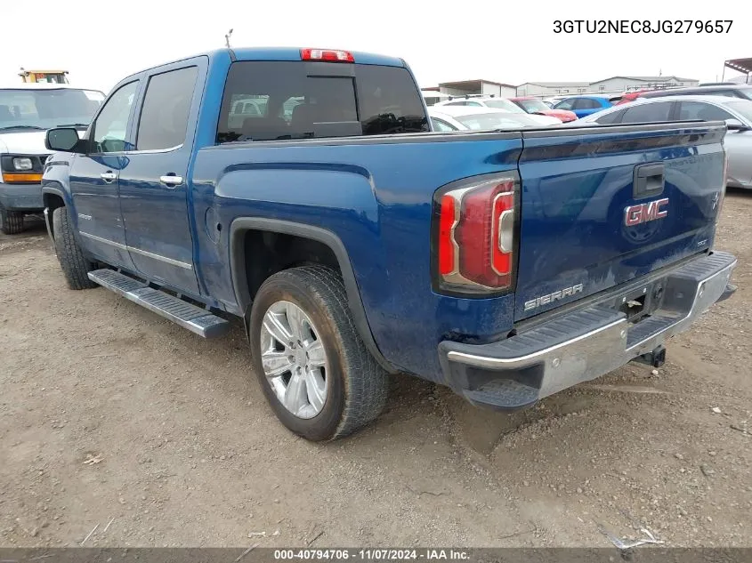 2018 GMC Sierra 1500 Slt VIN: 3GTU2NEC8JG279657 Lot: 40794706