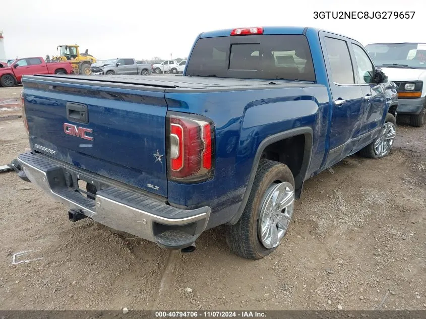 2018 GMC Sierra 1500 Slt VIN: 3GTU2NEC8JG279657 Lot: 40794706