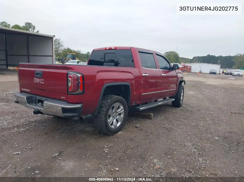 2018 GMC Sierra 1500 Slt VIN: 3GTU1NER4JG202775 Lot: 40808843