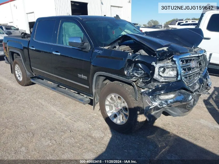 2018 GMC Sierra 1500 Slt VIN: 3GTU2NEJ0JG159642 Lot: 40853415