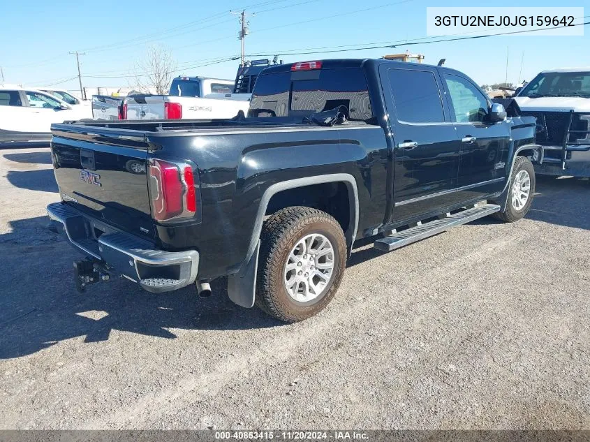 2018 GMC Sierra 1500 Slt VIN: 3GTU2NEJ0JG159642 Lot: 40853415