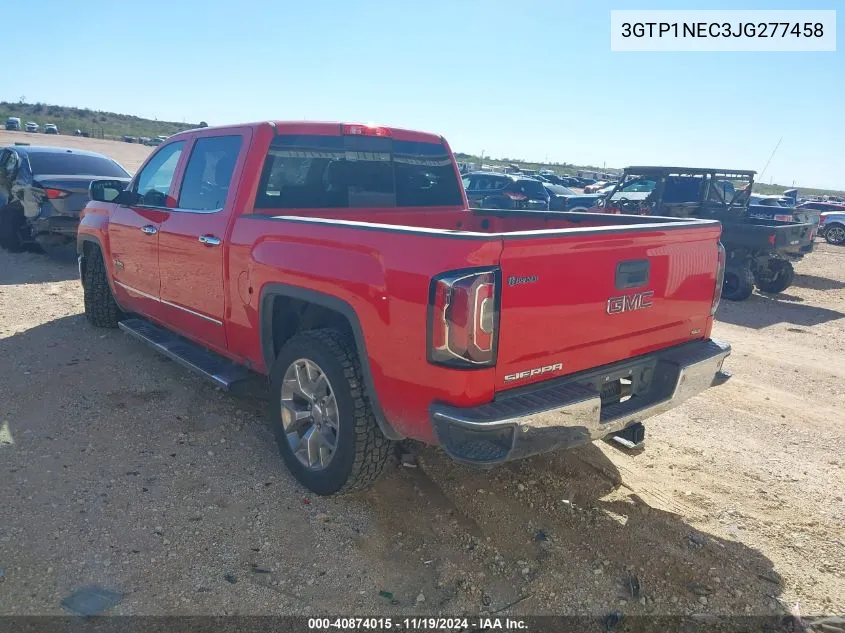 2018 GMC Sierra 1500 Slt VIN: 3GTP1NEC3JG277458 Lot: 40874015