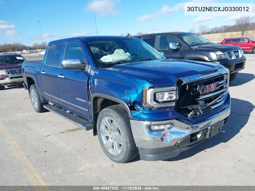 2018 GMC Sierra 1500 Slt VIN: 3GTU2NECXJG330012 Lot: 40887922