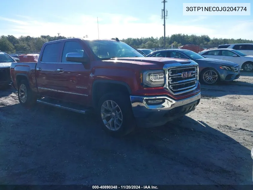 2018 GMC Sierra 1500 Slt VIN: 3GTP1NEC0JG204774 Lot: 40890348