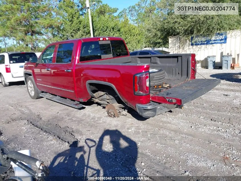 2018 GMC Sierra 1500 Slt VIN: 3GTP1NEC0JG204774 Lot: 40890348