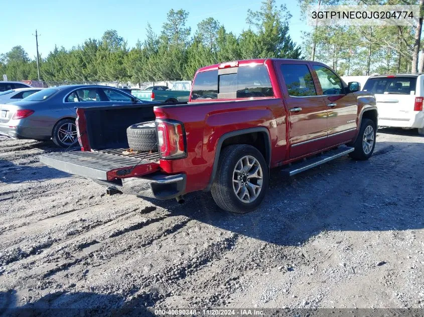 2018 GMC Sierra 1500 Slt VIN: 3GTP1NEC0JG204774 Lot: 40890348