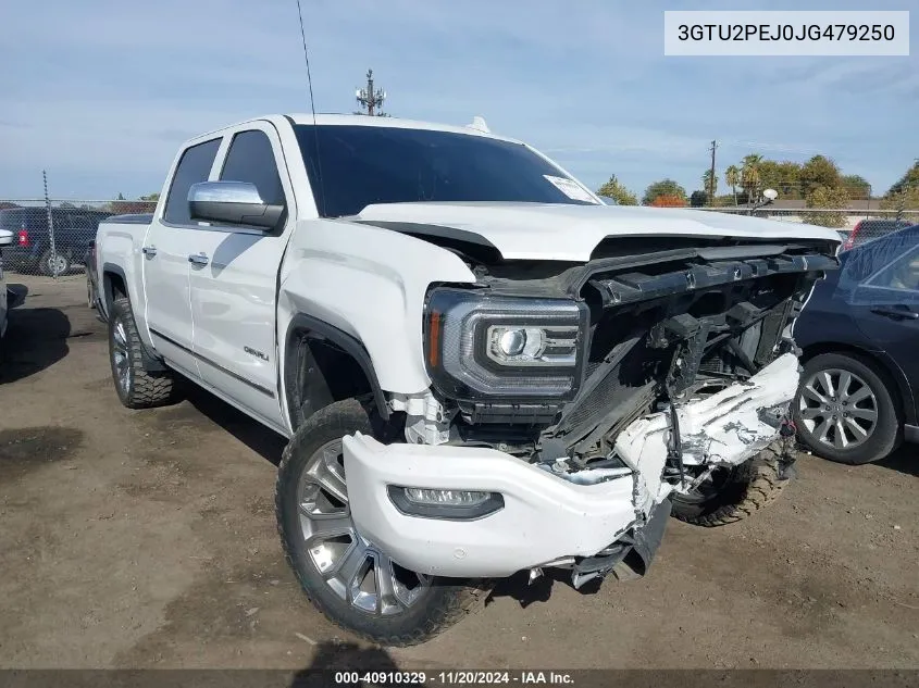 2018 GMC Sierra 1500 Denali VIN: 3GTU2PEJ0JG479250 Lot: 40910329