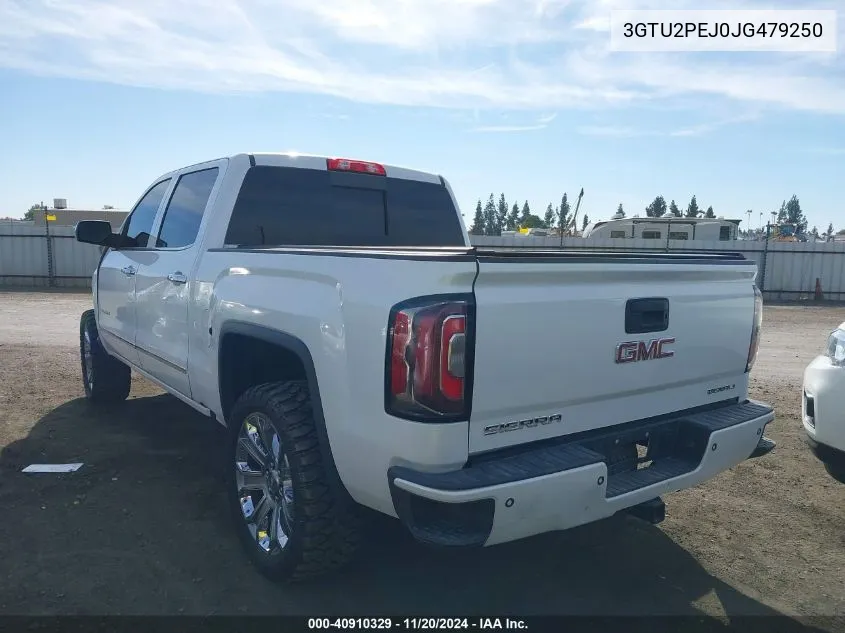 2018 GMC Sierra 1500 Denali VIN: 3GTU2PEJ0JG479250 Lot: 40910329