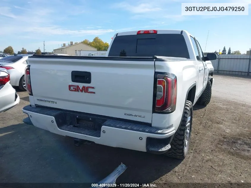 2018 GMC Sierra 1500 Denali VIN: 3GTU2PEJ0JG479250 Lot: 40910329