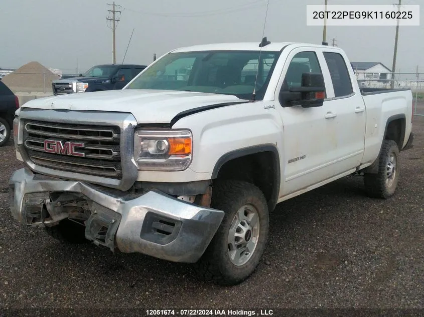 2GT22PEG9K1160225 2019 GMC Sierra K2500 Sle