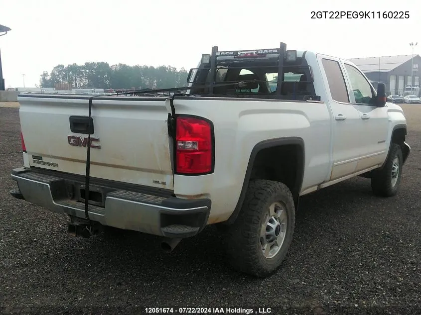 2GT22PEG9K1160225 2019 GMC Sierra K2500 Sle