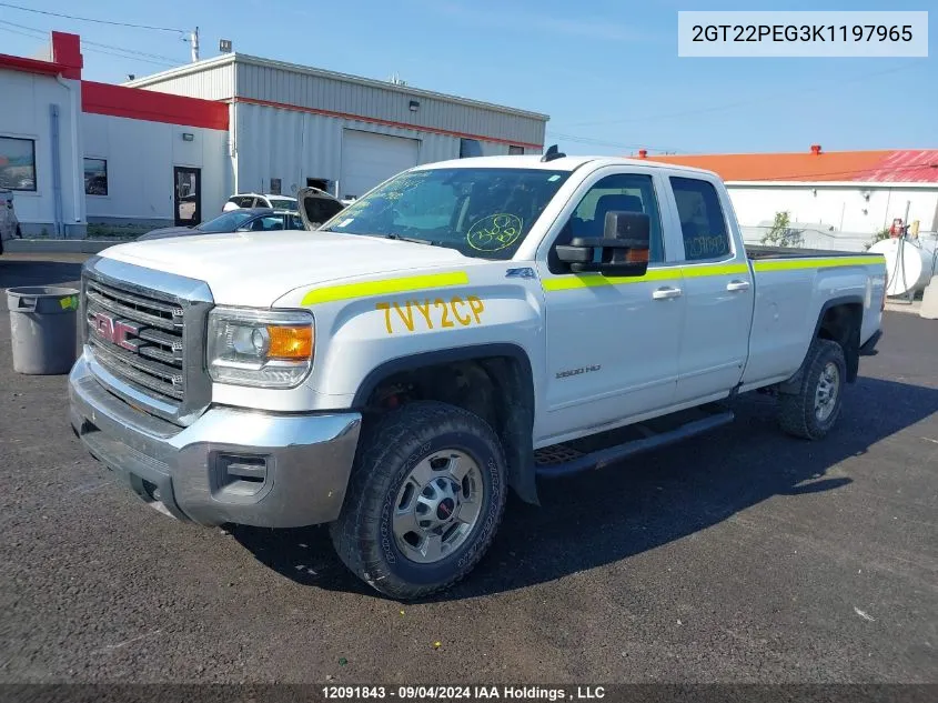 2019 GMC Sierra 2500Hd VIN: 2GT22PEG3K1197965 Lot: 12091843