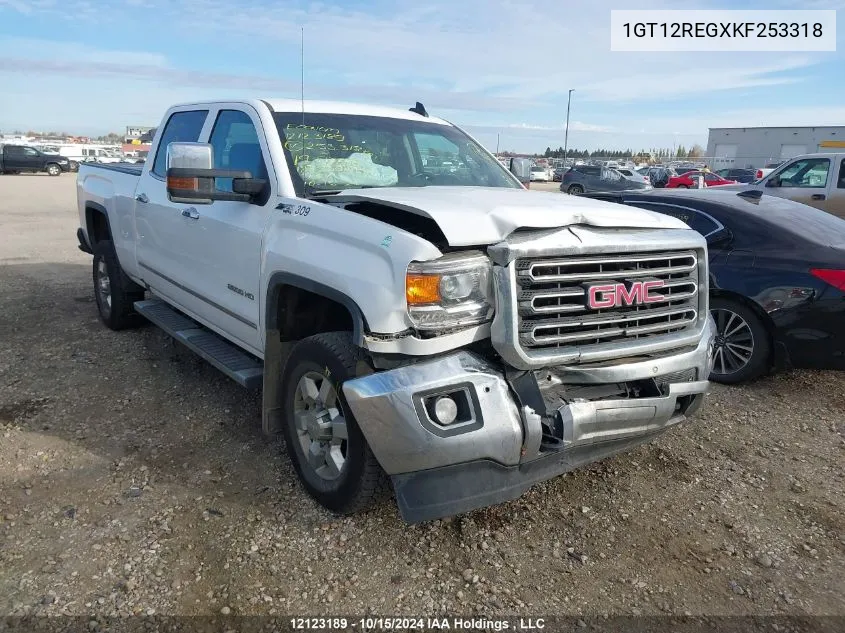 2019 GMC Sierra 2500Hd VIN: 1GT12REGXKF253318 Lot: 12123189