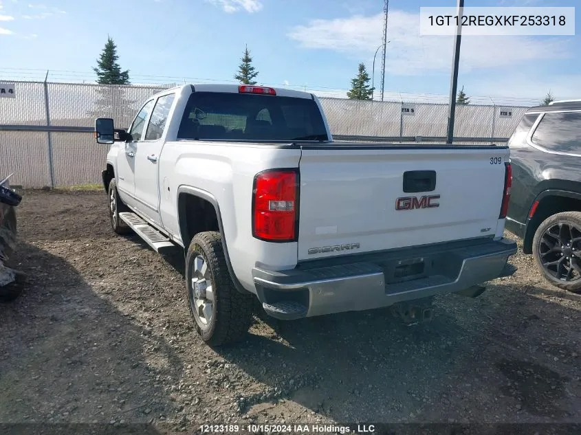 2019 GMC Sierra 2500Hd VIN: 1GT12REGXKF253318 Lot: 12123189