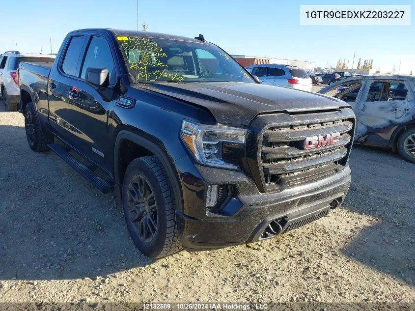 2019 GMC Sierra 1500 VIN: 1GTR9CEDXKZ203227 Lot: 12132589