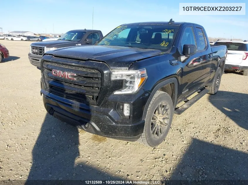 2019 GMC Sierra 1500 VIN: 1GTR9CEDXKZ203227 Lot: 12132589