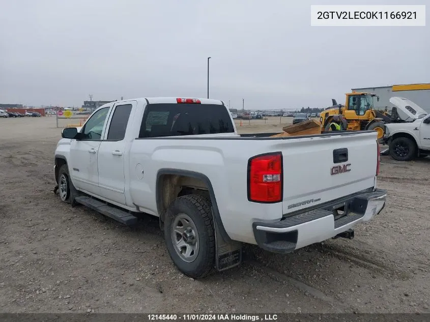 2019 GMC Sierra 1500 Limited VIN: 2GTV2LEC0K1166921 Lot: 12145440