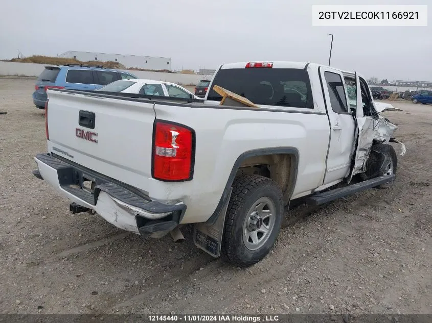 2019 GMC Sierra 1500 Limited VIN: 2GTV2LEC0K1166921 Lot: 12145440