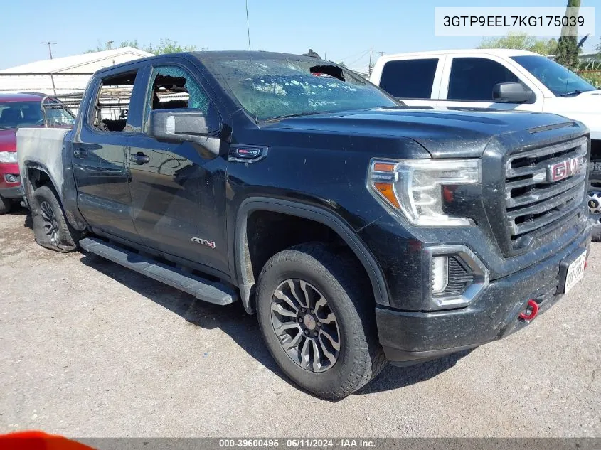 2019 GMC Sierra 1500 At4 VIN: 3GTP9EEL7KG175039 Lot: 39600495