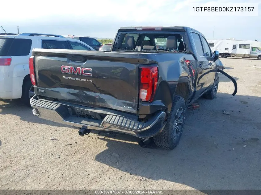 2019 GMC Sierra 1500 Sle VIN: 1GTP8BED0KZ173157 Lot: 39787637