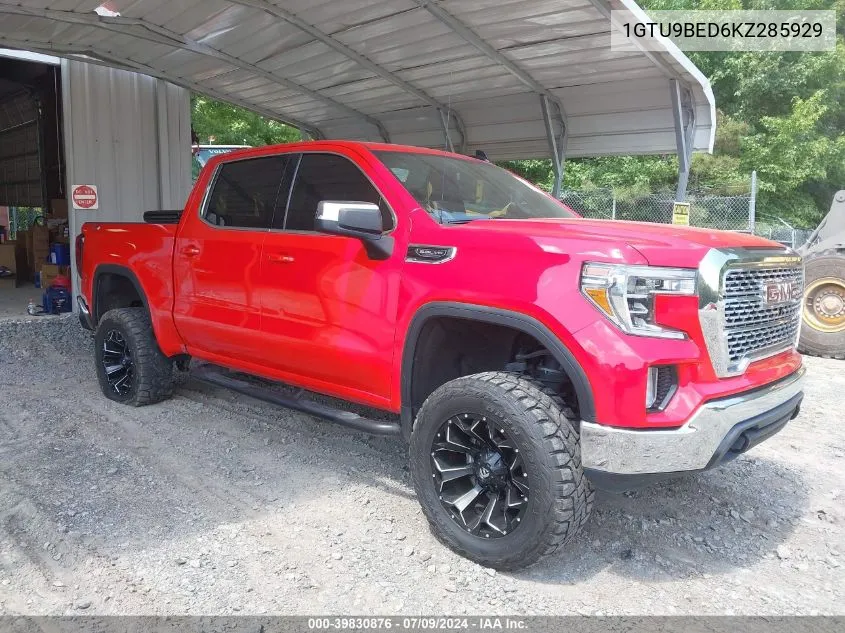 2019 GMC Sierra 1500 Sle VIN: 1GTU9BED6KZ285929 Lot: 39830876