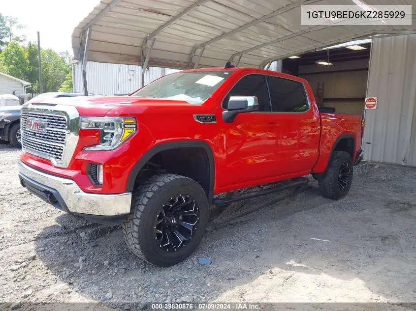 2019 GMC Sierra 1500 Sle VIN: 1GTU9BED6KZ285929 Lot: 39830876